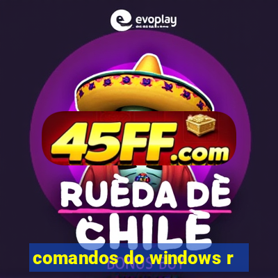 comandos do windows r